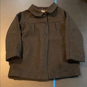 Gymboree black sparkly dress coat 4-5T